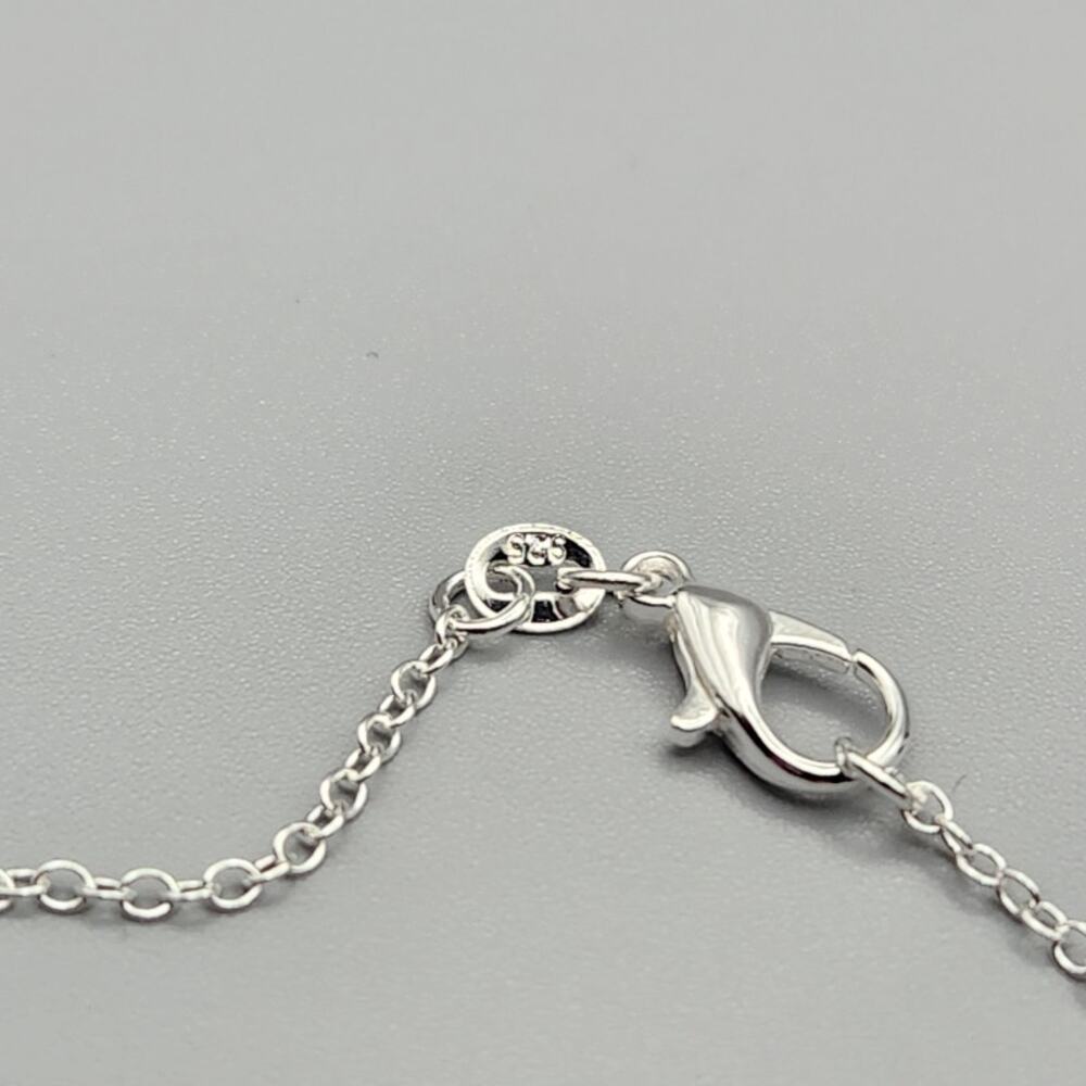 18" Silver Plated Water Drop Necklace | Minimalist Everyday Style - Picture 7 of 9